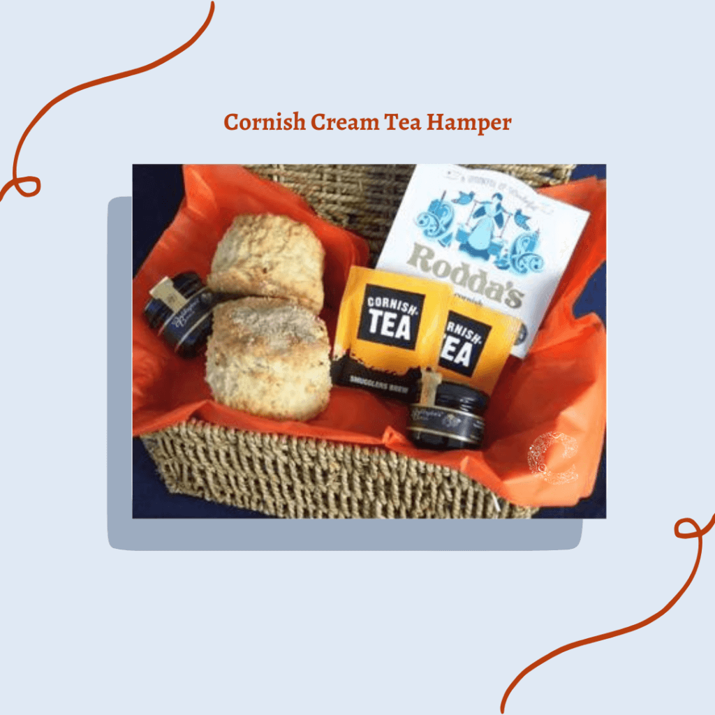 Cornish cream tea hamper